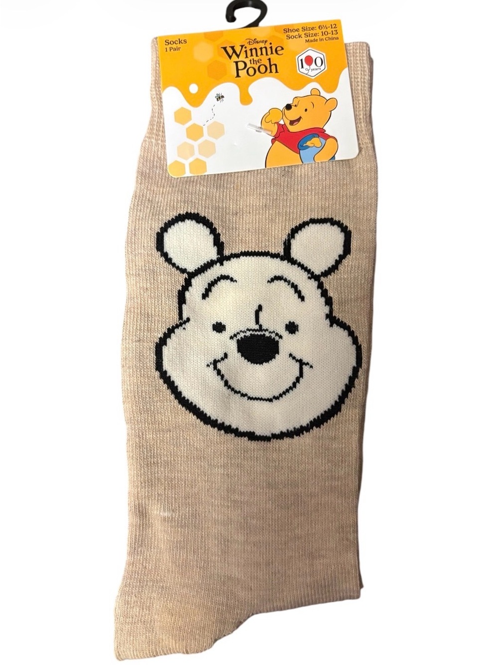 Disney Winnie the Pooh Beige Socks